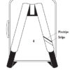 diagram of gearbag from the back