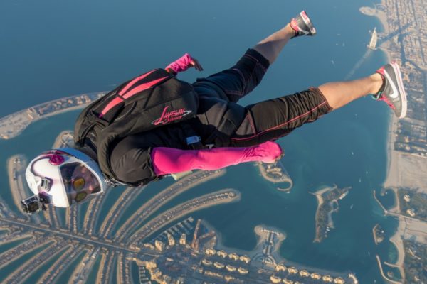 Professional Skydiving Jumping with Sun Path Javelin Rig